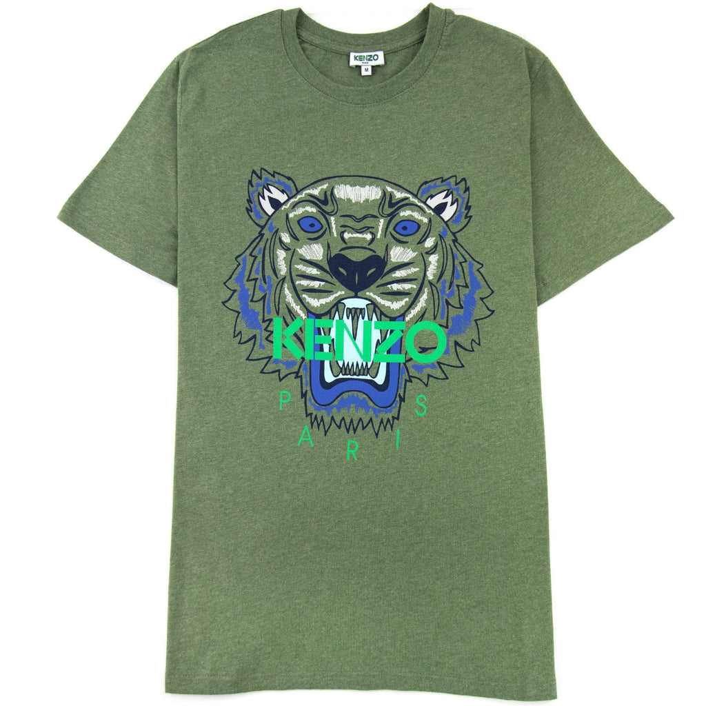 Kenzo Icon Tiger T-shirt Marl Green