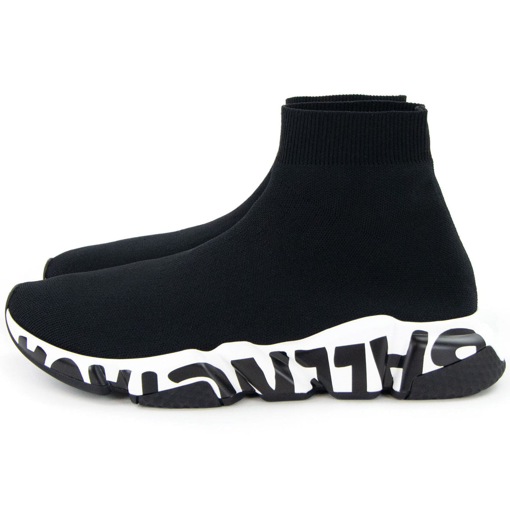 Balenciaga Speed Graffiti Trainers Black/white