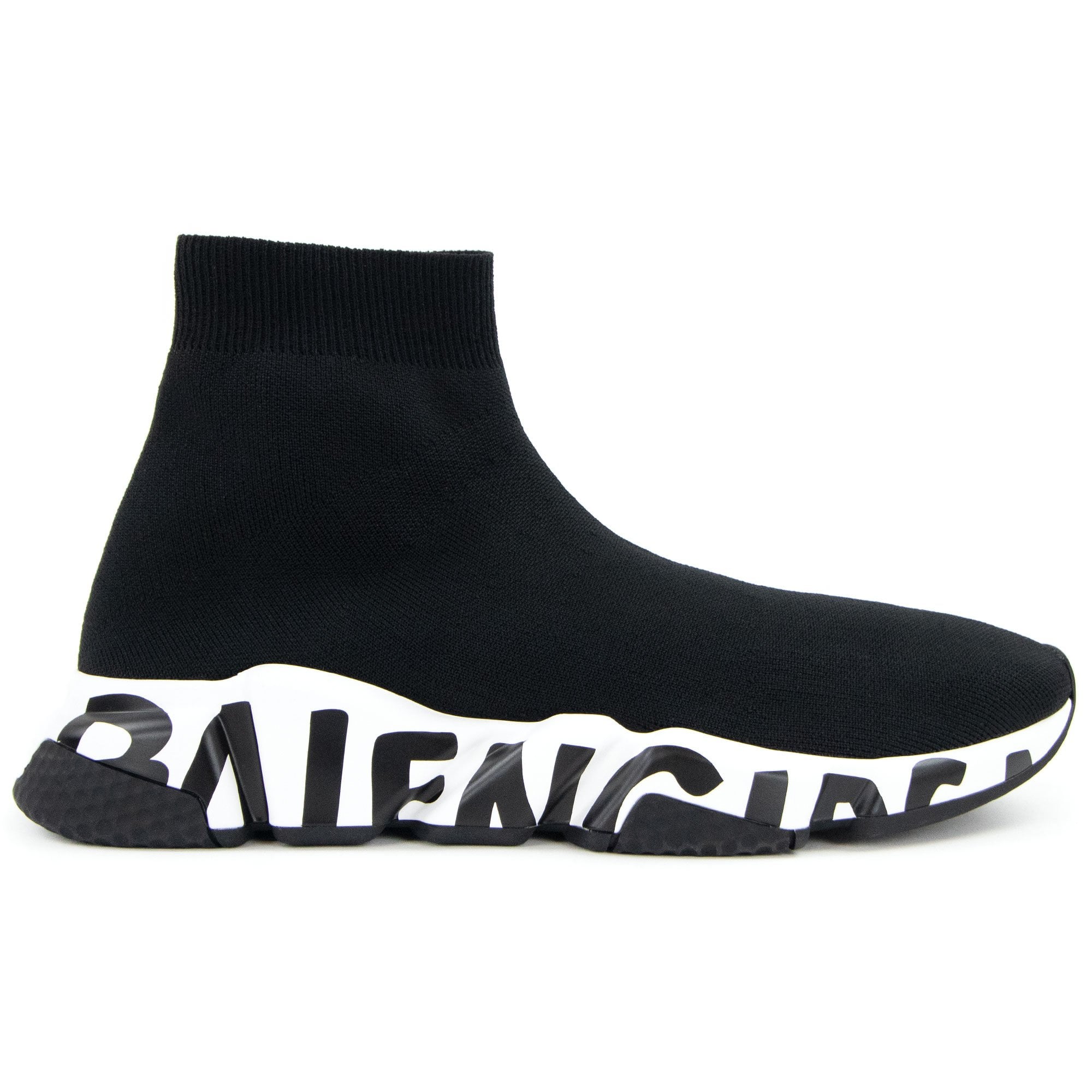 Balenciaga Speed Graffiti Trainers Black/white