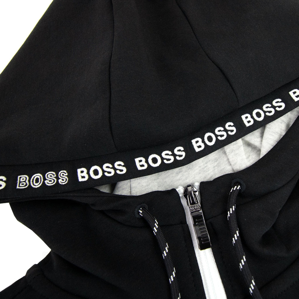 Hugo Boss Saggy 1 Zip Up Sweatshirt Black 001