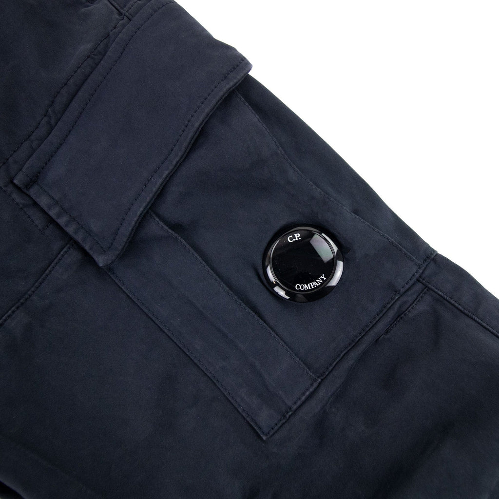 Cp Company Stretch Satin Cargo Pants Navy 888