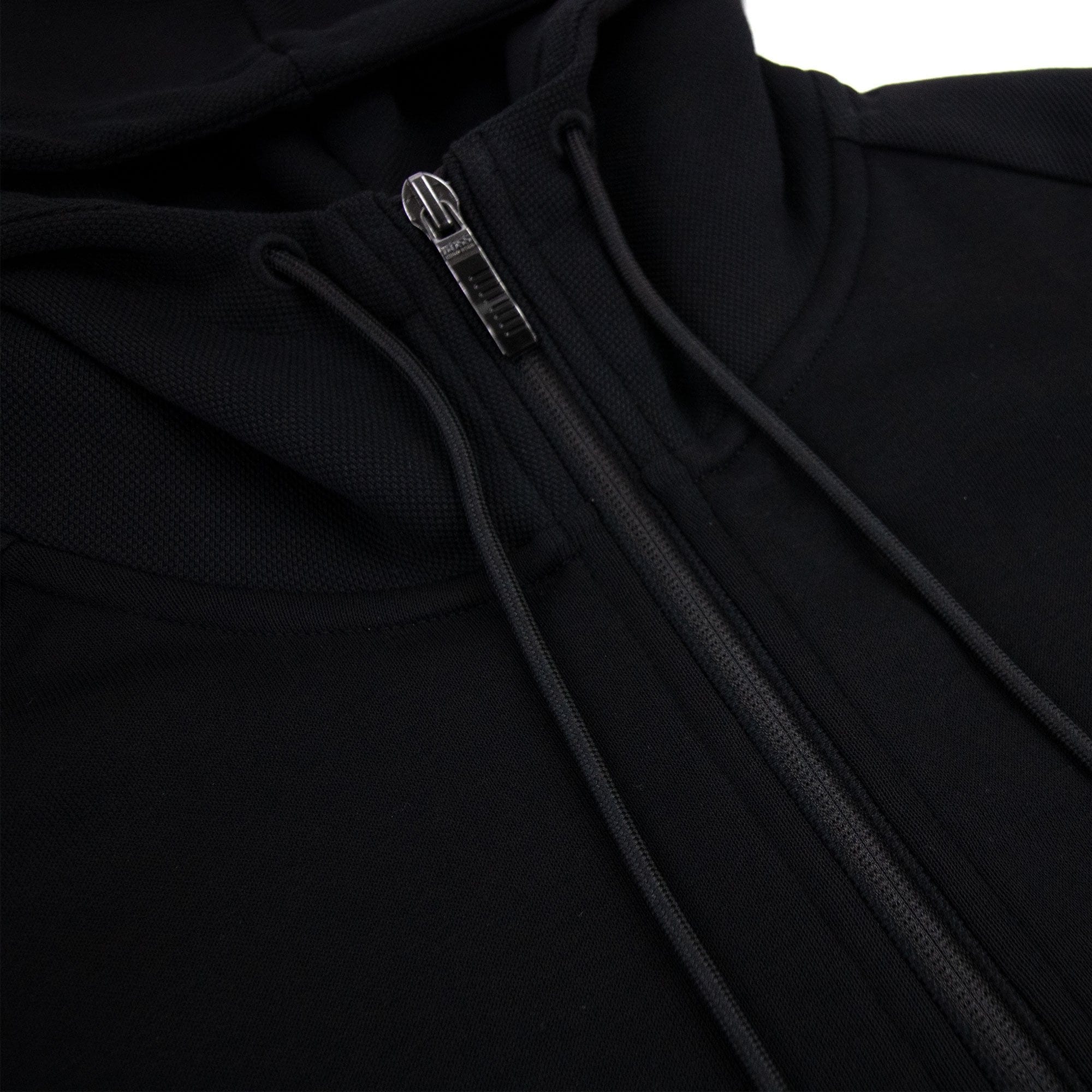 Hugo Boss Saggy Curved Logo Zip Up Sweatshirt Black 001