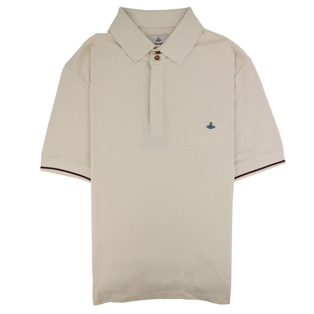Vivienne Westwood Piquet Overlock Polo Off White 103