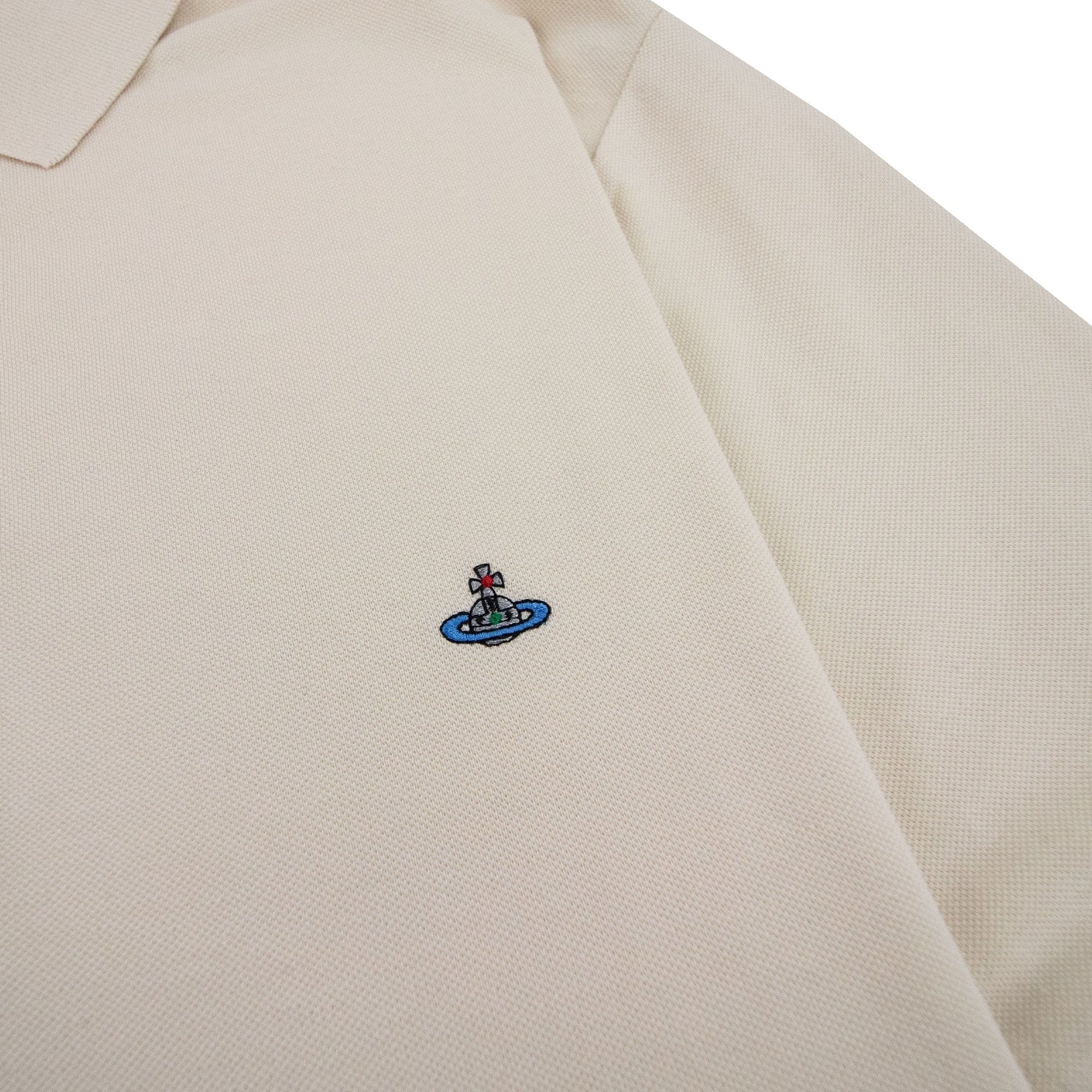 Vivienne Westwood Piquet Overlock Polo Off White 103
