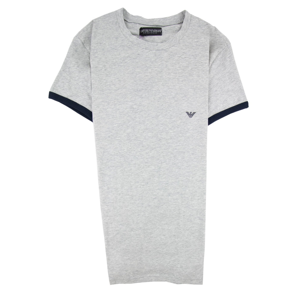 Emporio Armani Logo Side Stripe T Shirt Grey