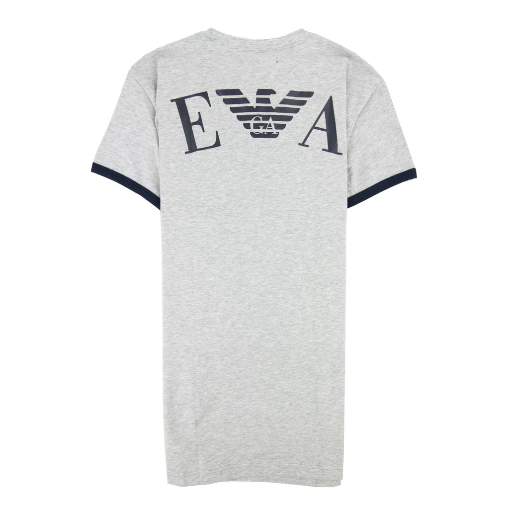 Emporio Armani Logo Side Stripe T Shirt Grey