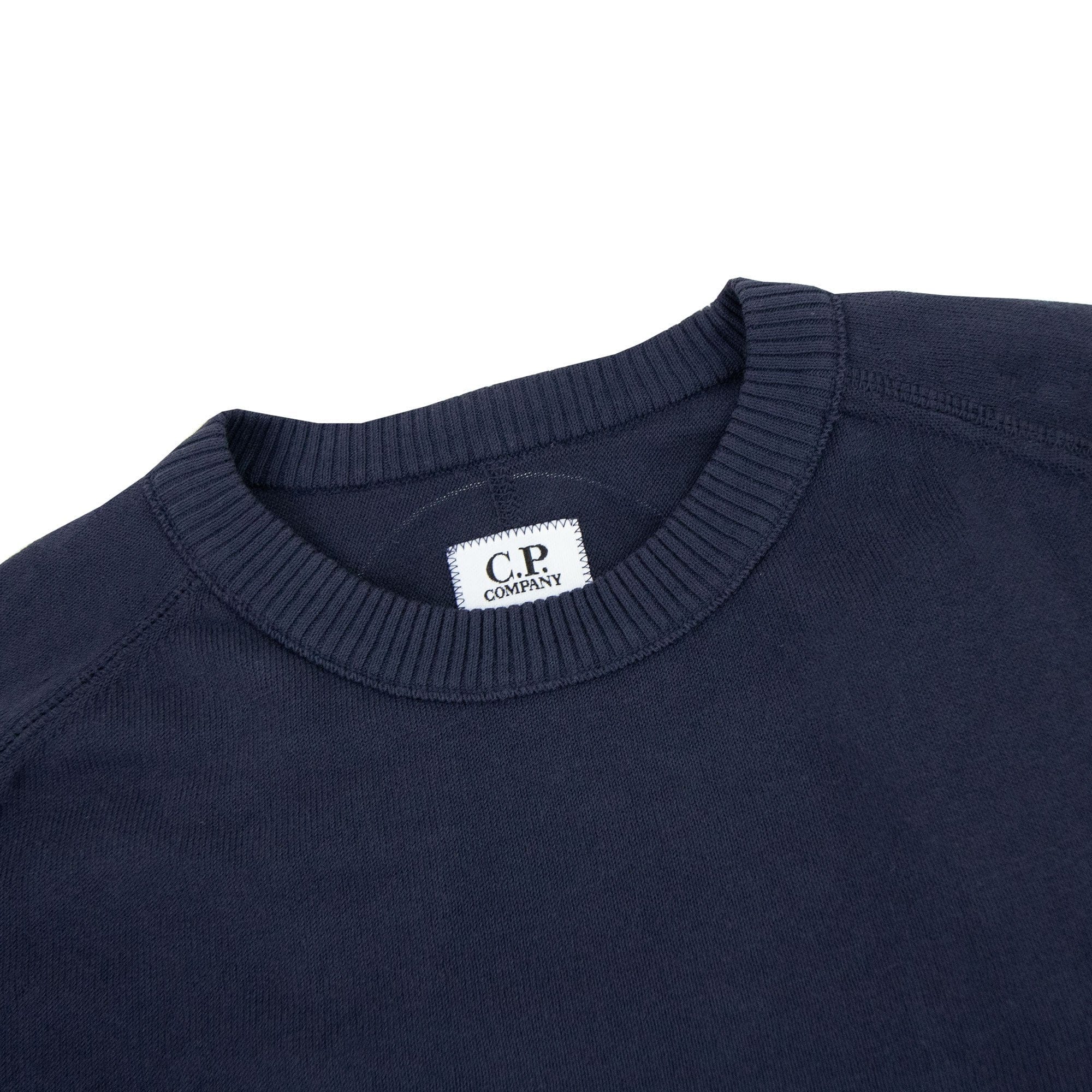 Cp Company Sea Island Medium Lens Sweater Navy 888