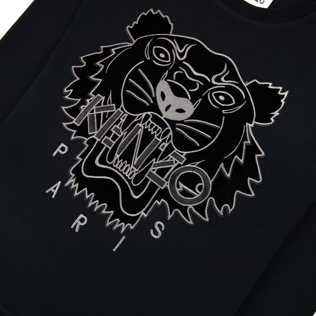 Kenzo Velvet Tiger Sweatshirt Black