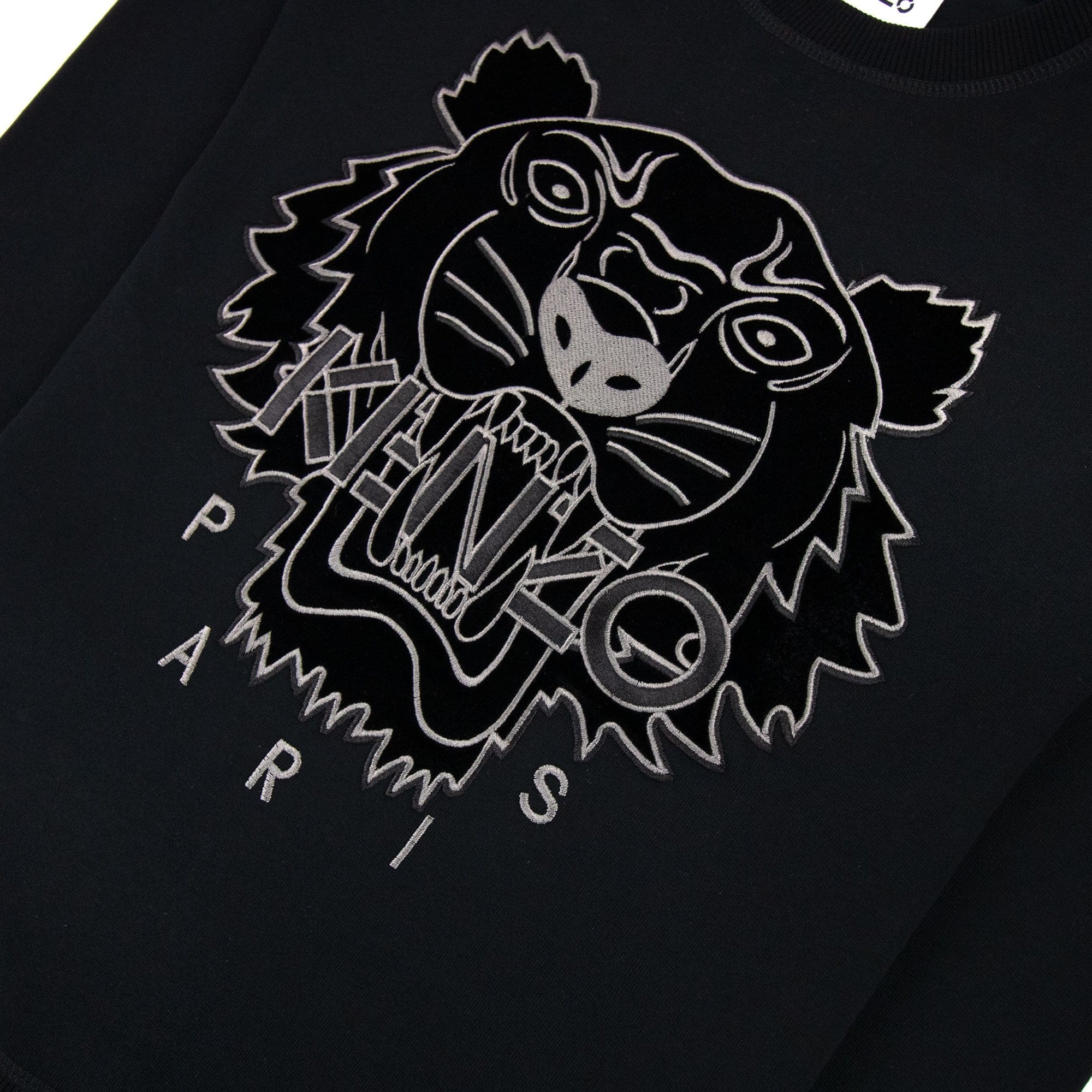 Kenzo Velvet Tiger Sweatshirt Black