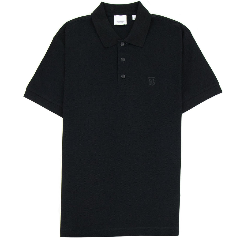 Burberry Monogram Motif Cotton Piqu? Polo Black