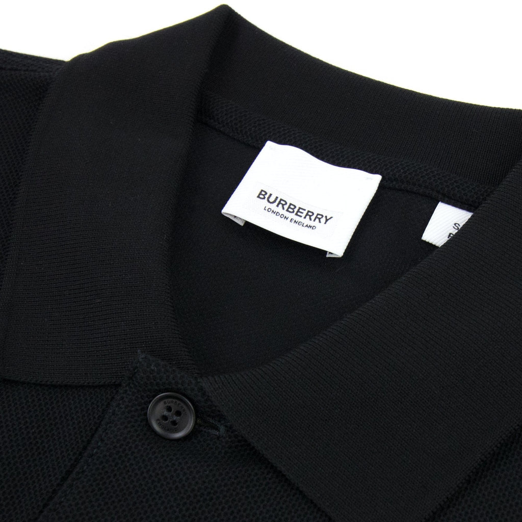 Burberry Monogram Motif Cotton Piqu? Polo Black