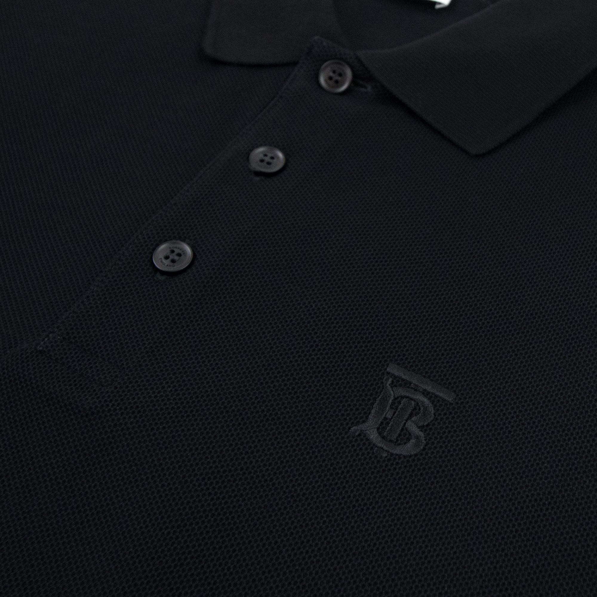 Burberry Monogram Motif Cotton Piqu? Polo Black