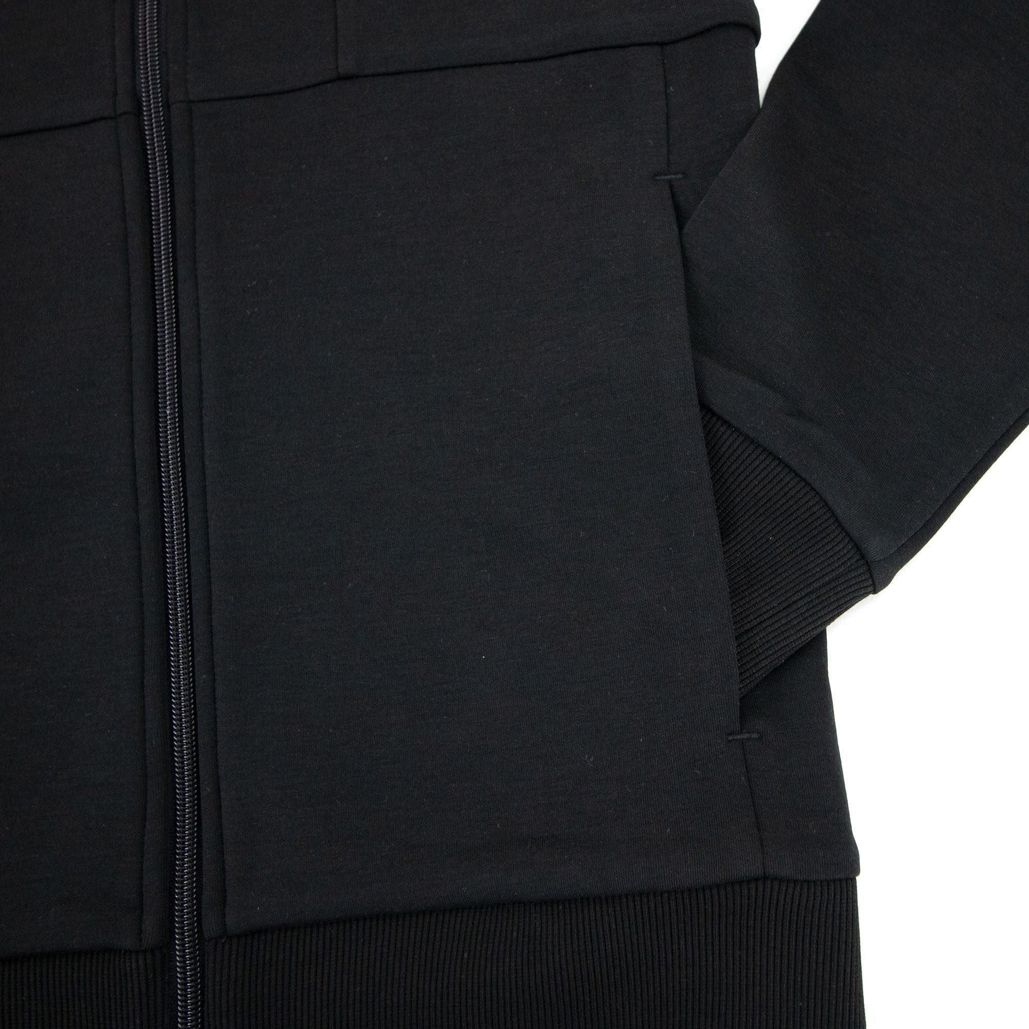 Hugo Boss Block Logo Zip Up Hoody Black 001