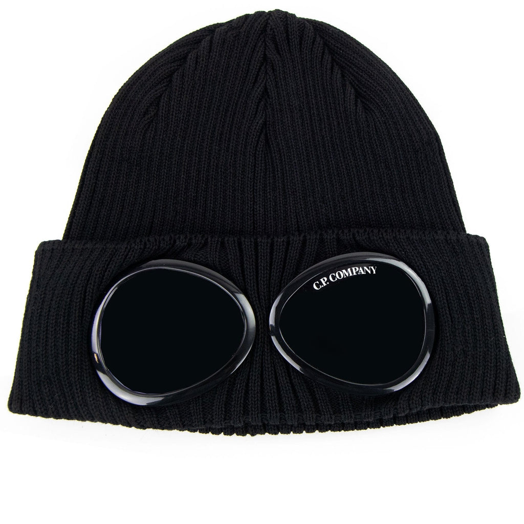 Cp Company Knit Goggle Beanie Black 999