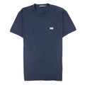 Dolce &amp; Gabbana Metal Logo Round Neck T-shirt Navy Blue Bo665