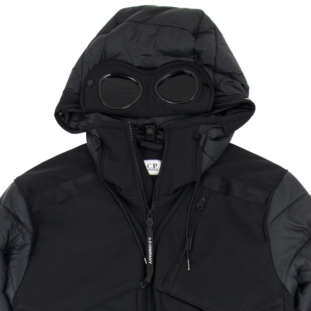 Cp Company C.p. Shell-r Mixed Goggle Jacket Black 999
