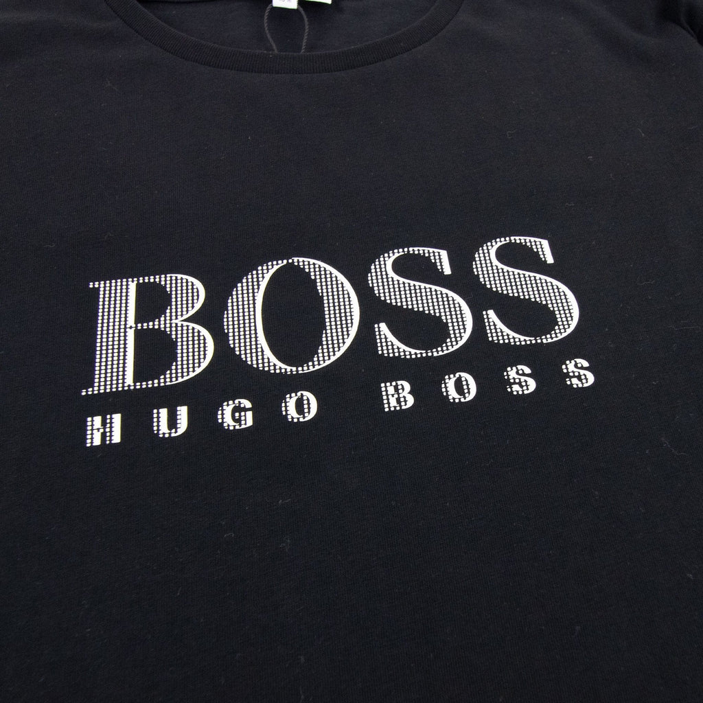 Hugo Boss Kids Logo Broken Logo T Shirt Black 09b