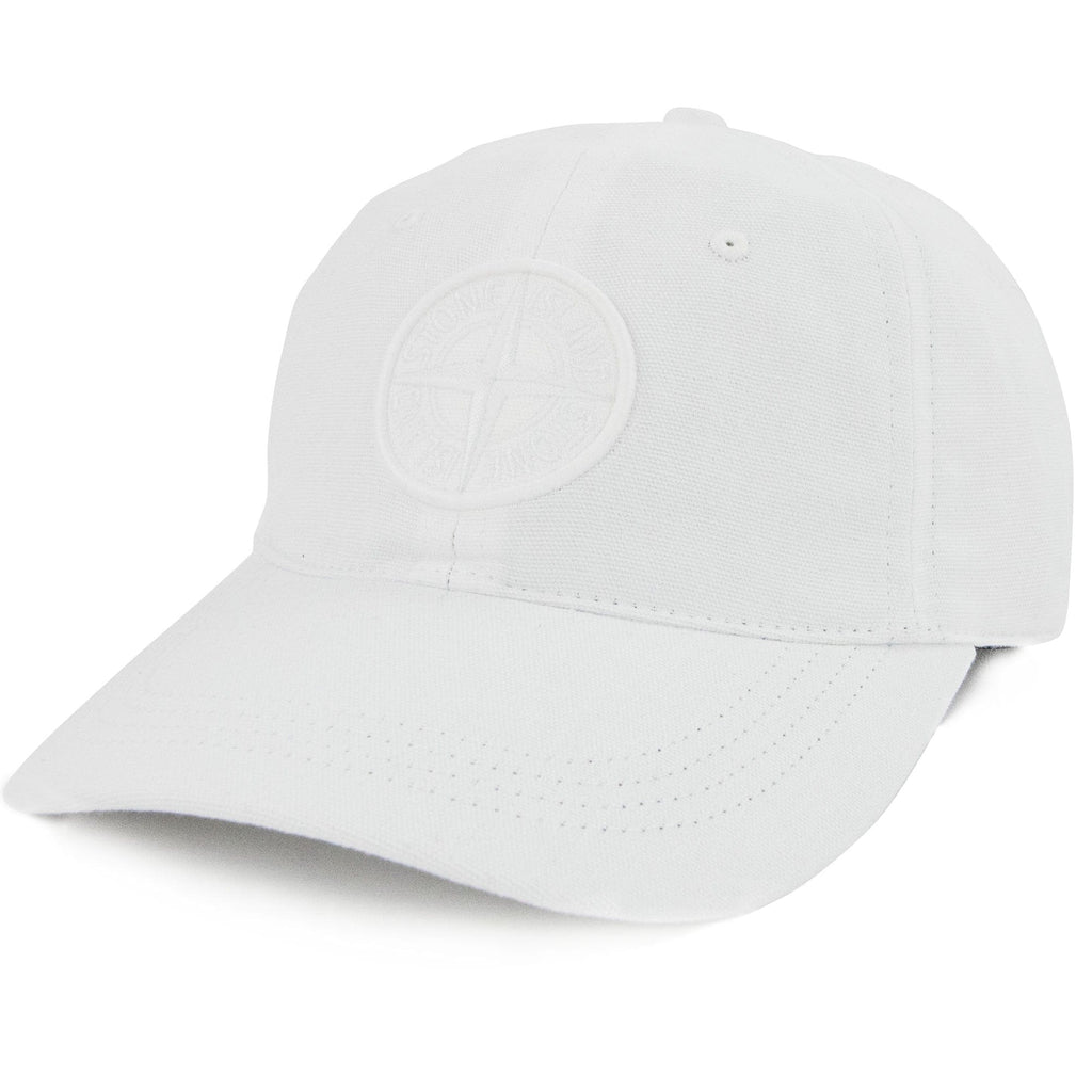 Stone Island 99168 Cotton Rep Cap White V0001