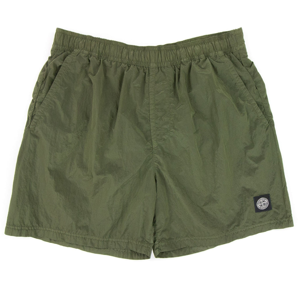 Stone Island B0943 Nylon Metal Swim Shorts Khaki V0058