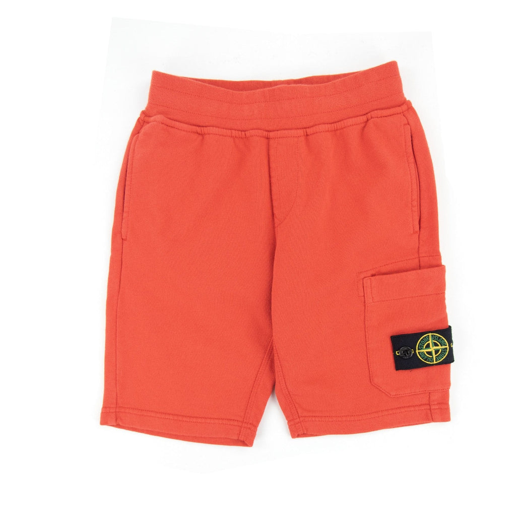 Stone Island Junior S/s Shorts Red V0010