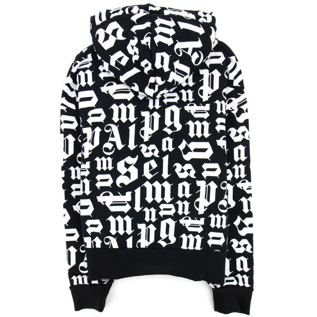 Palm Angels Broken Monogram Hoody Black