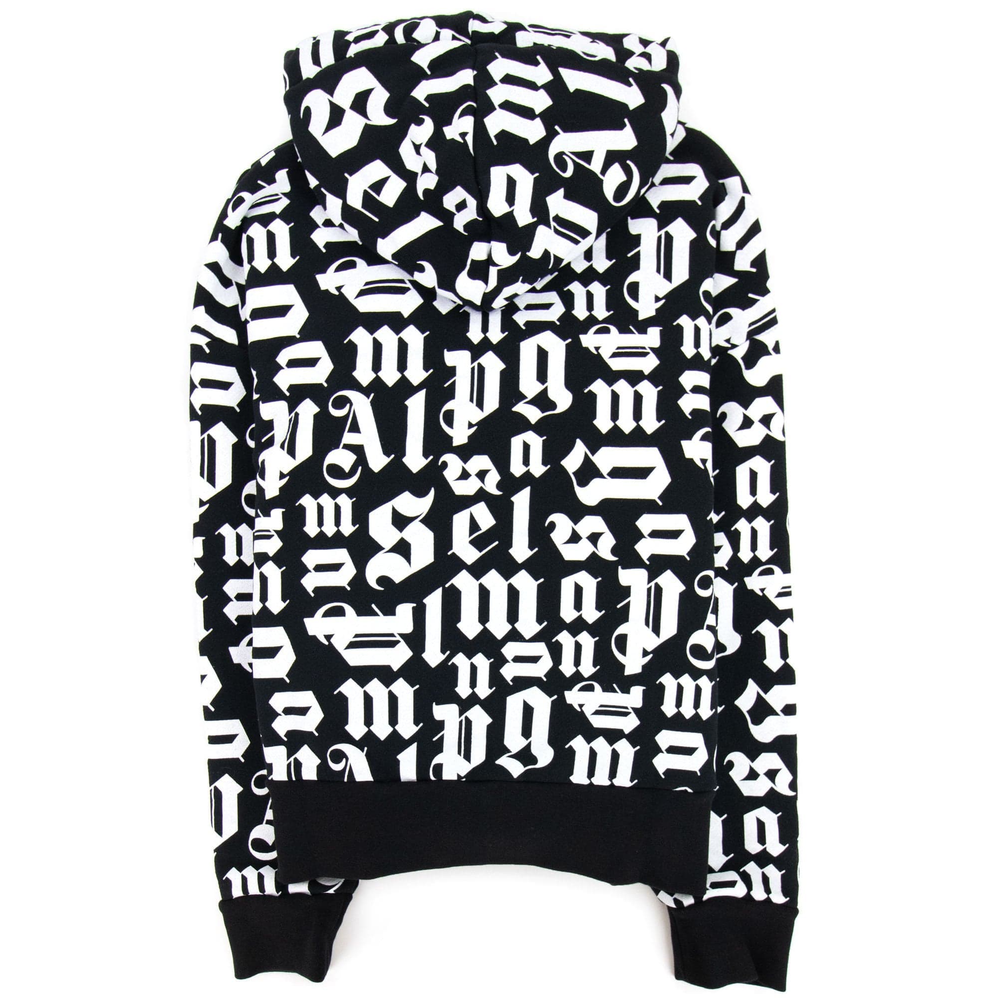 Palm Angels Broken Monogram Hoody Black