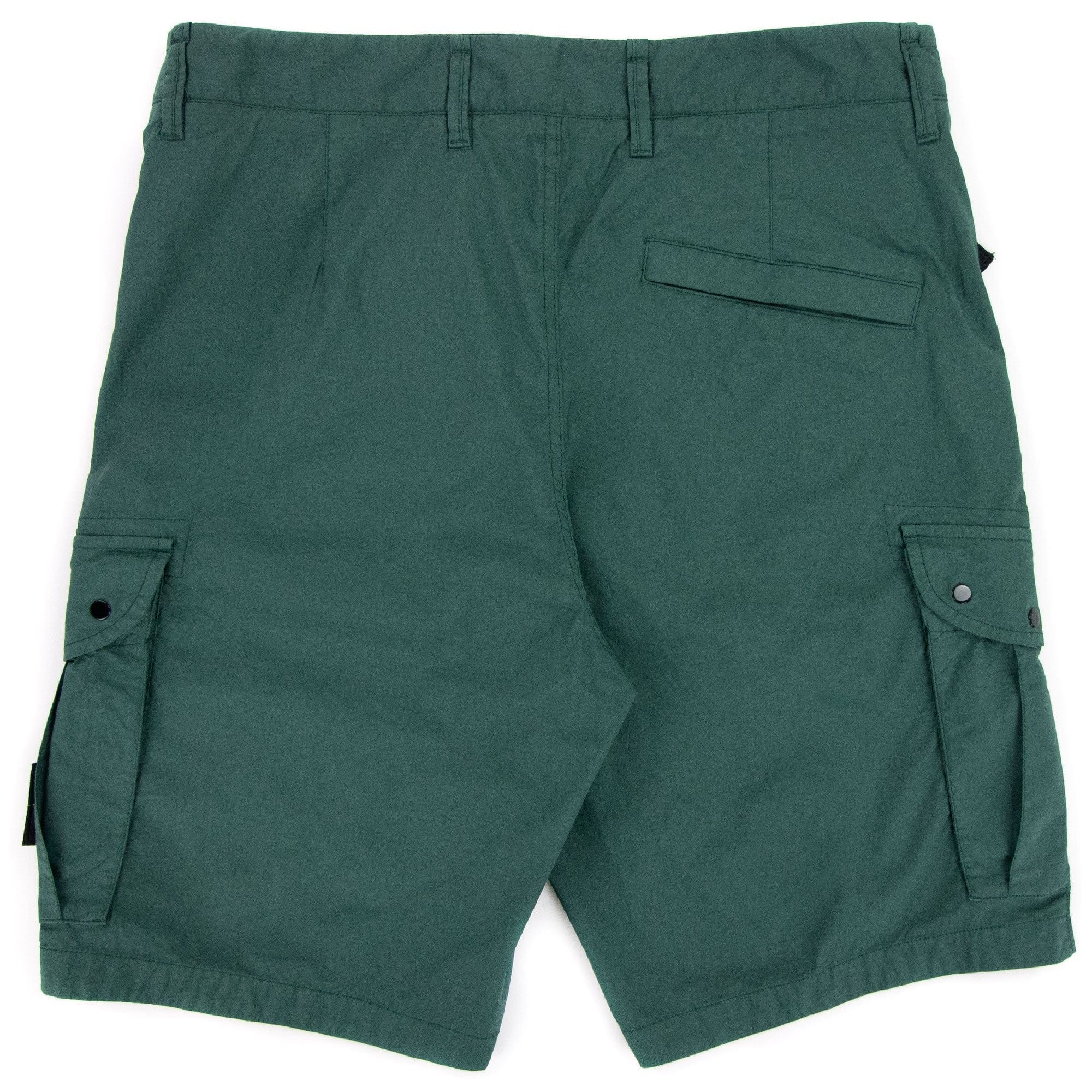Stone Island Stretch Cotton Tela Cargo Shorts Green V0057