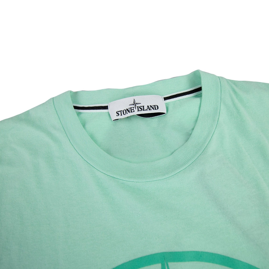 Stone Island Block One T Shirt Mint Green V0044