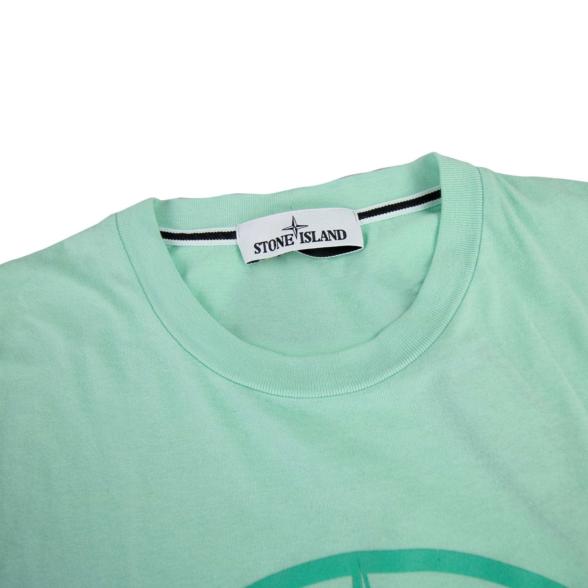 Stone Island Block One T Shirt Mint Green V0044