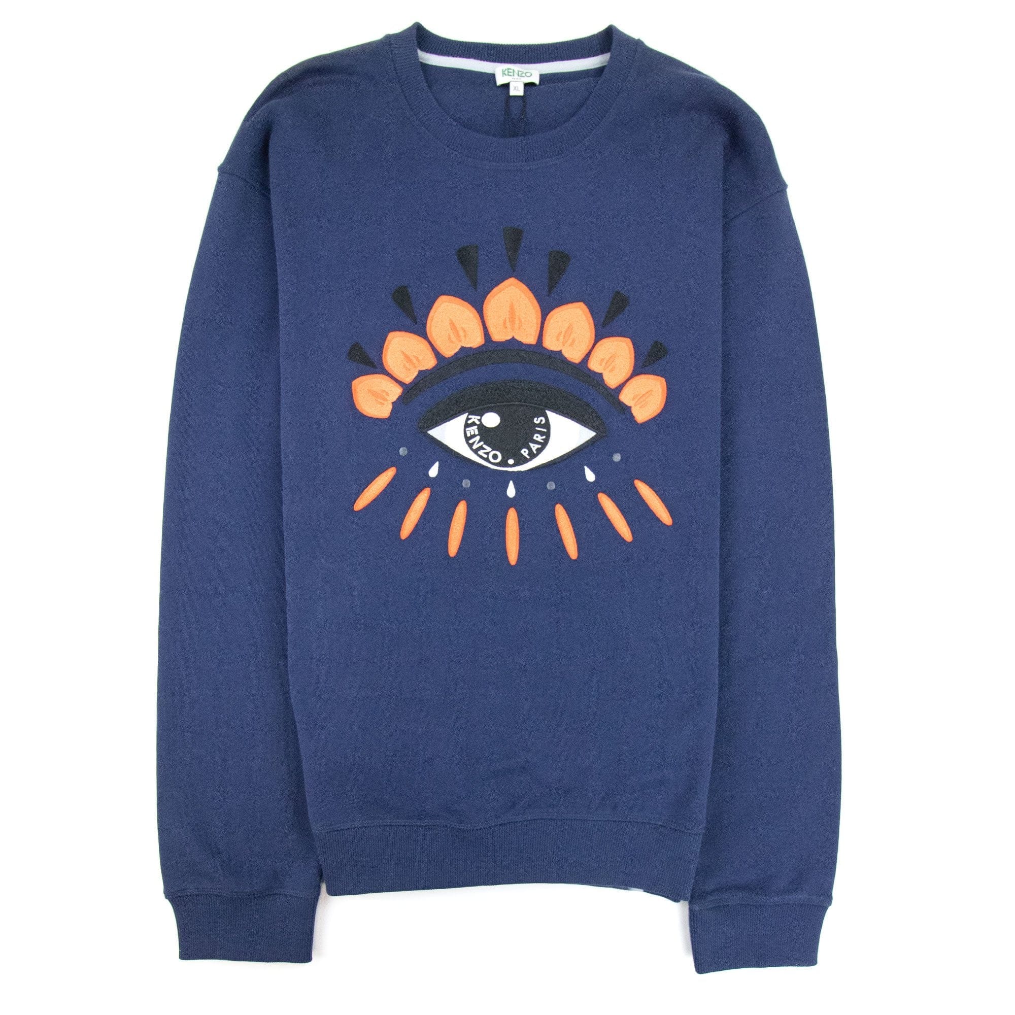 Kenzo Eye Sweatshirt Navy/orange