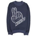 Kenzo Embroidered Peace Sign Sweatshirt Marin Blue