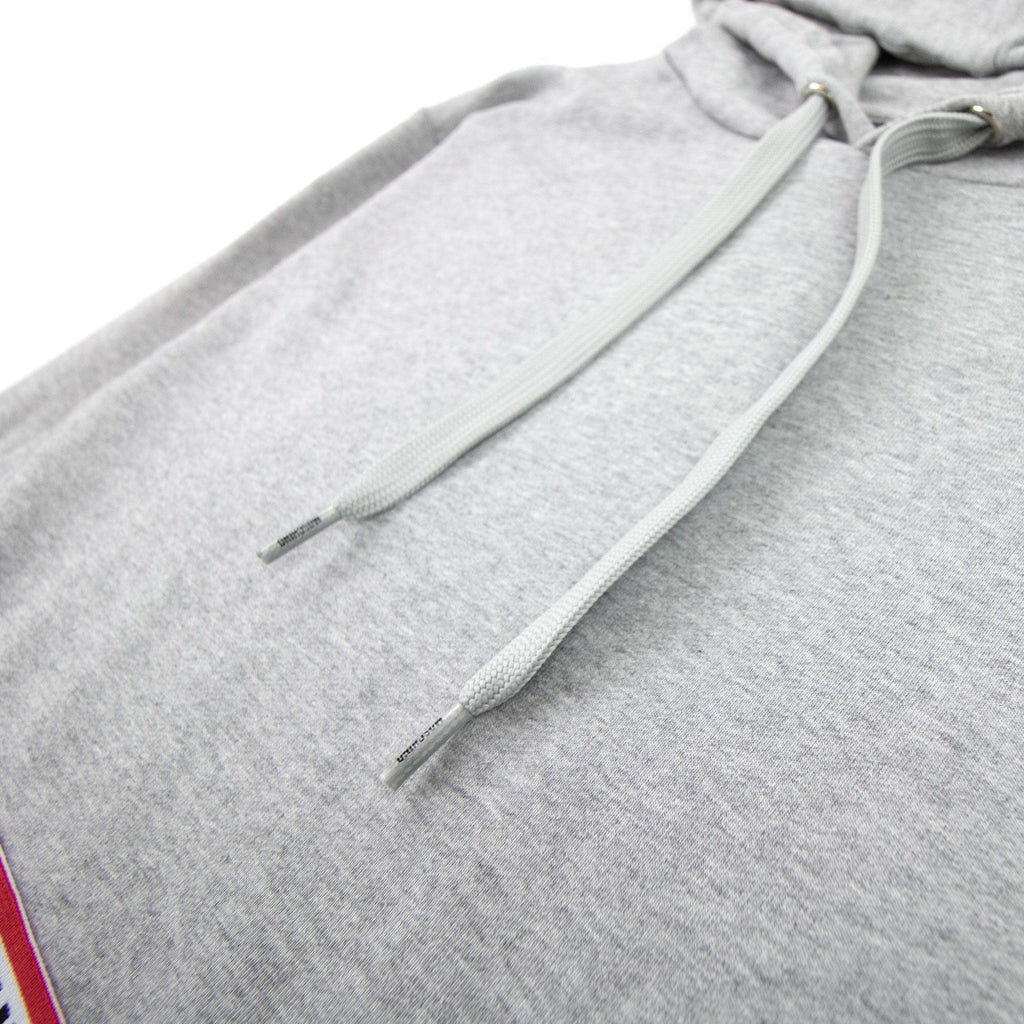 Moschino Underwear Tape Logo Lounge Hooded Sweatshirt Grey 0489