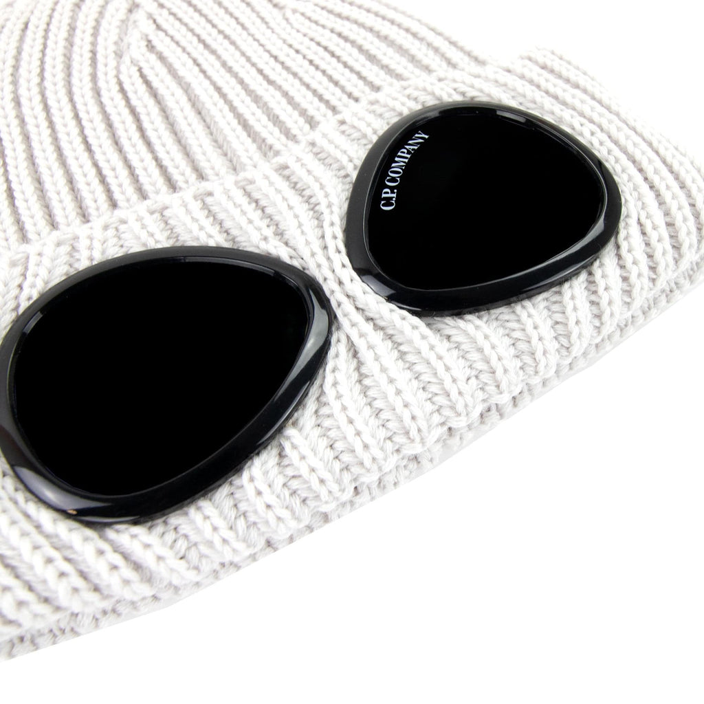 Cp Company Extra Fine Merino Wool Goggle Beanie Light Grey 116