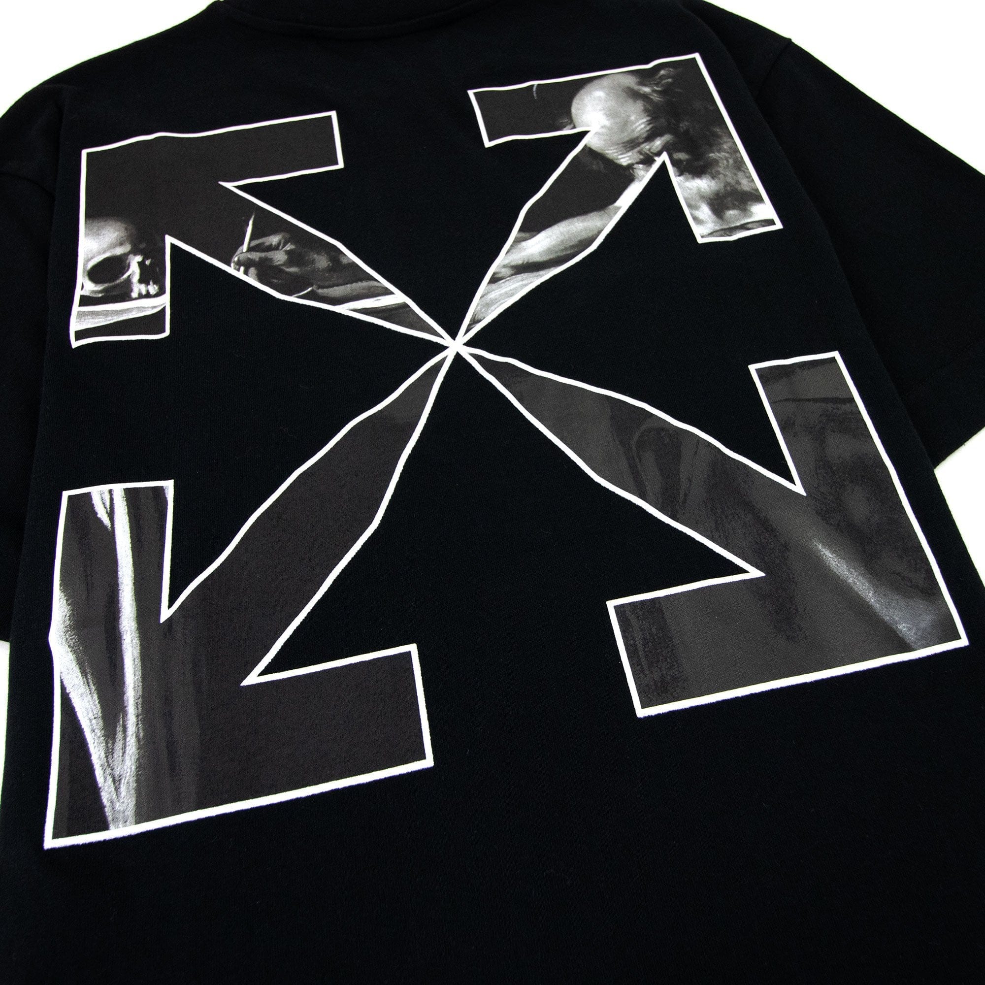 Off White Carav Arrow S/s Slim T Shirt Black/white