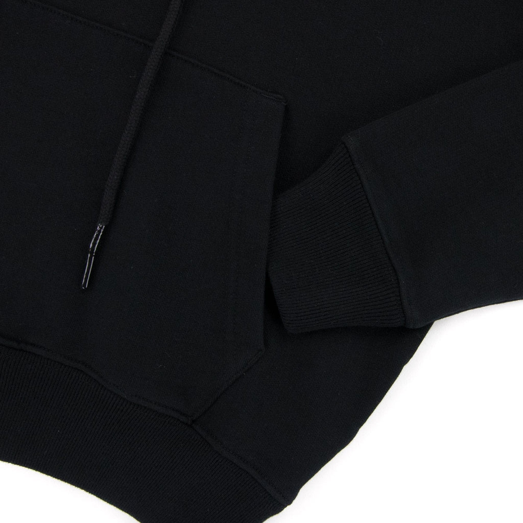 Off White Acrylic Arrow Over Hooded Sweatshirt Black Fuchsia