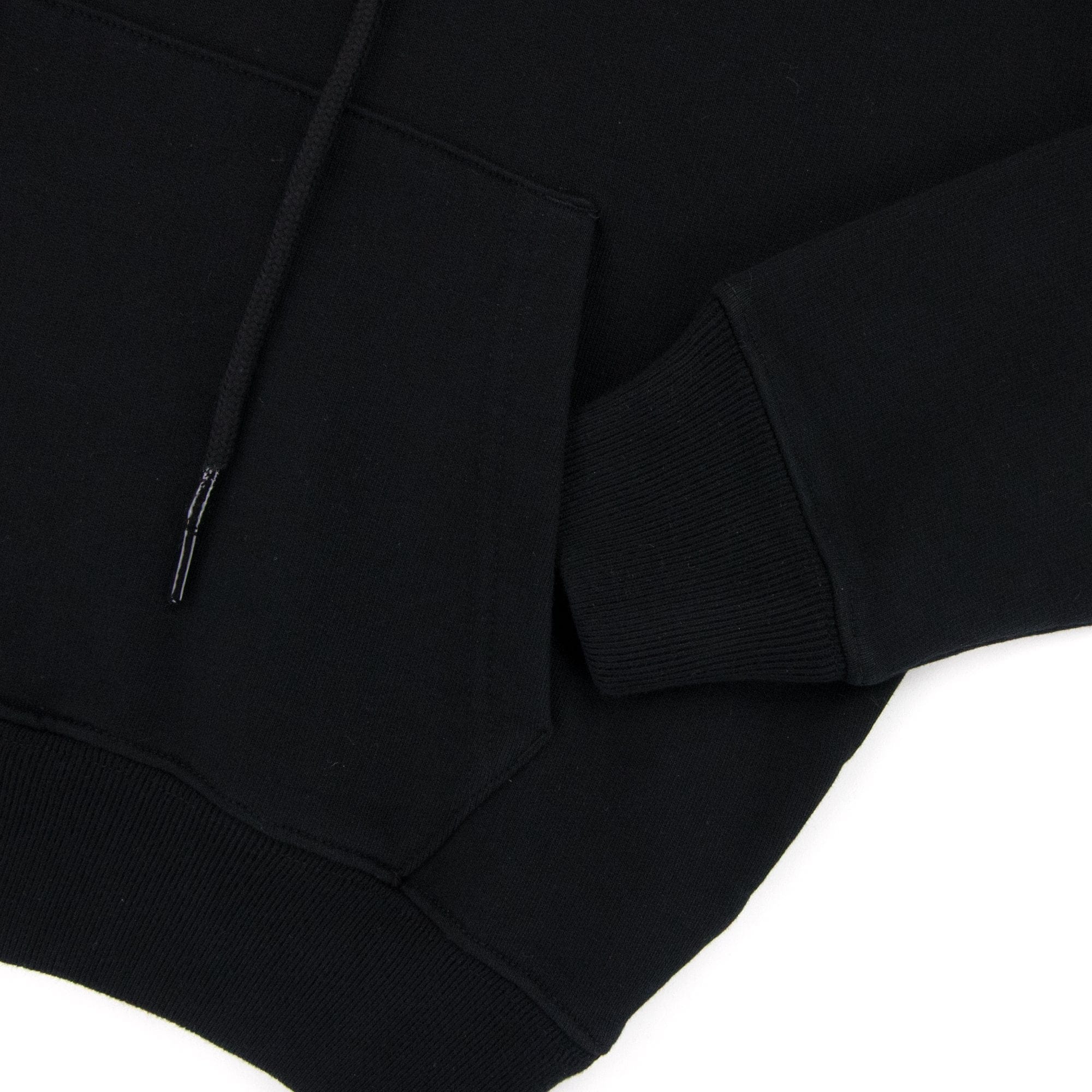 Off White Acrylic Arrow Over Hooded Sweatshirt Black Fuchsia