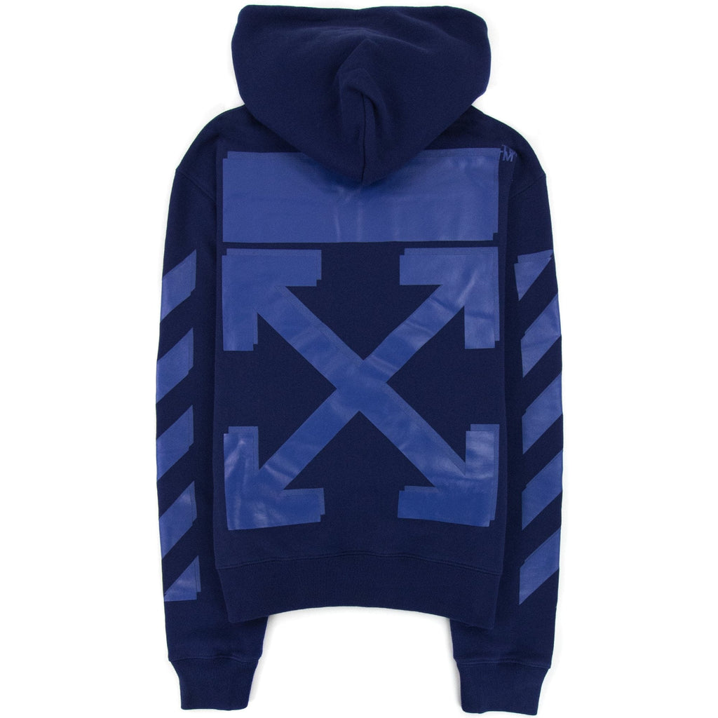 Off White Rubber Arrow Slim Hoodied Sweatshirt Blue/blue