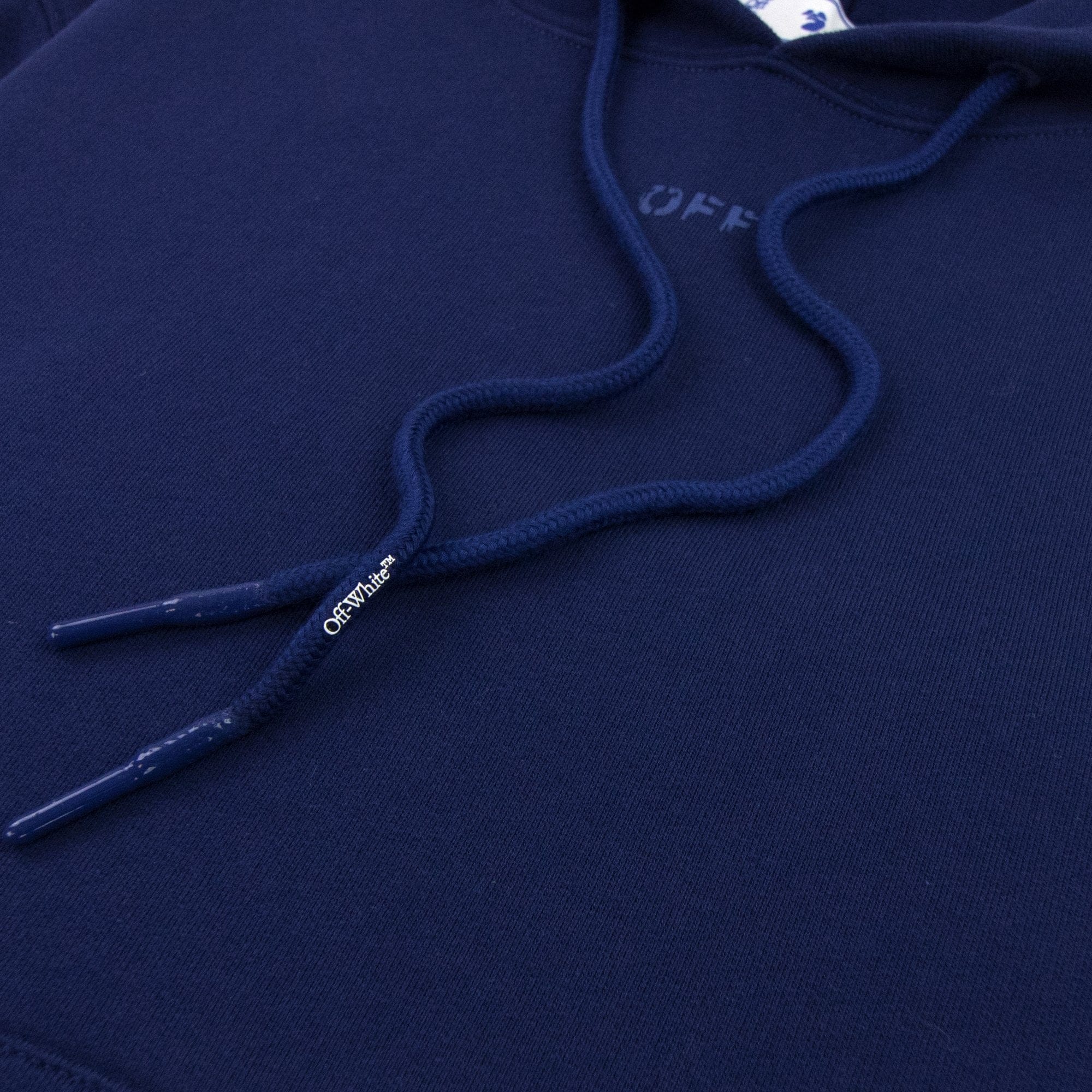 Off White Rubber Arrow Slim Hoodied Sweatshirt Blue/blue