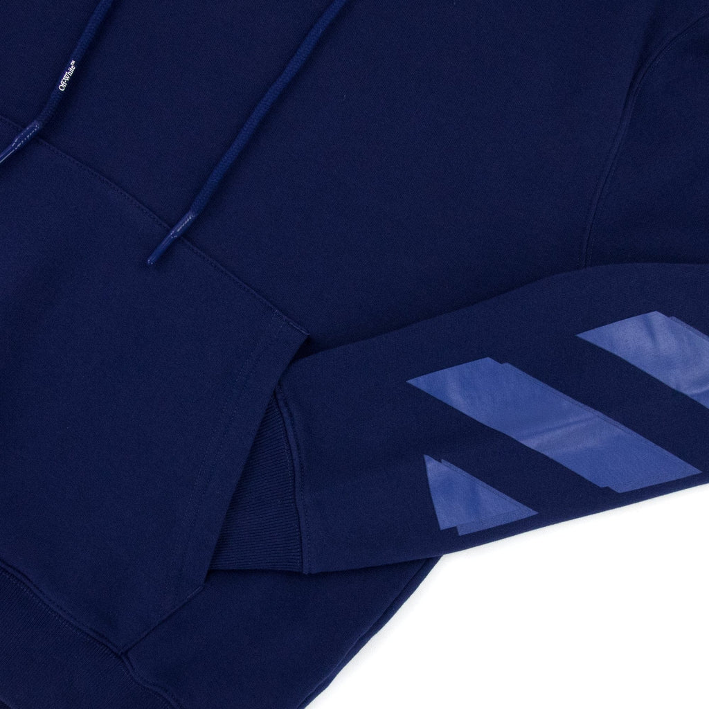 Off White Rubber Arrow Slim Hoodied Sweatshirt Blue/blue