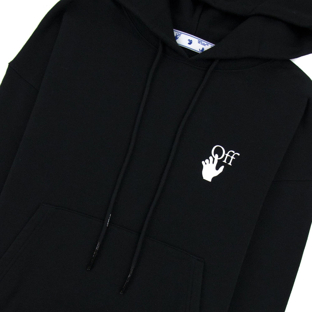Off White Carav Arrow Hooded Sweatshirt Black/white