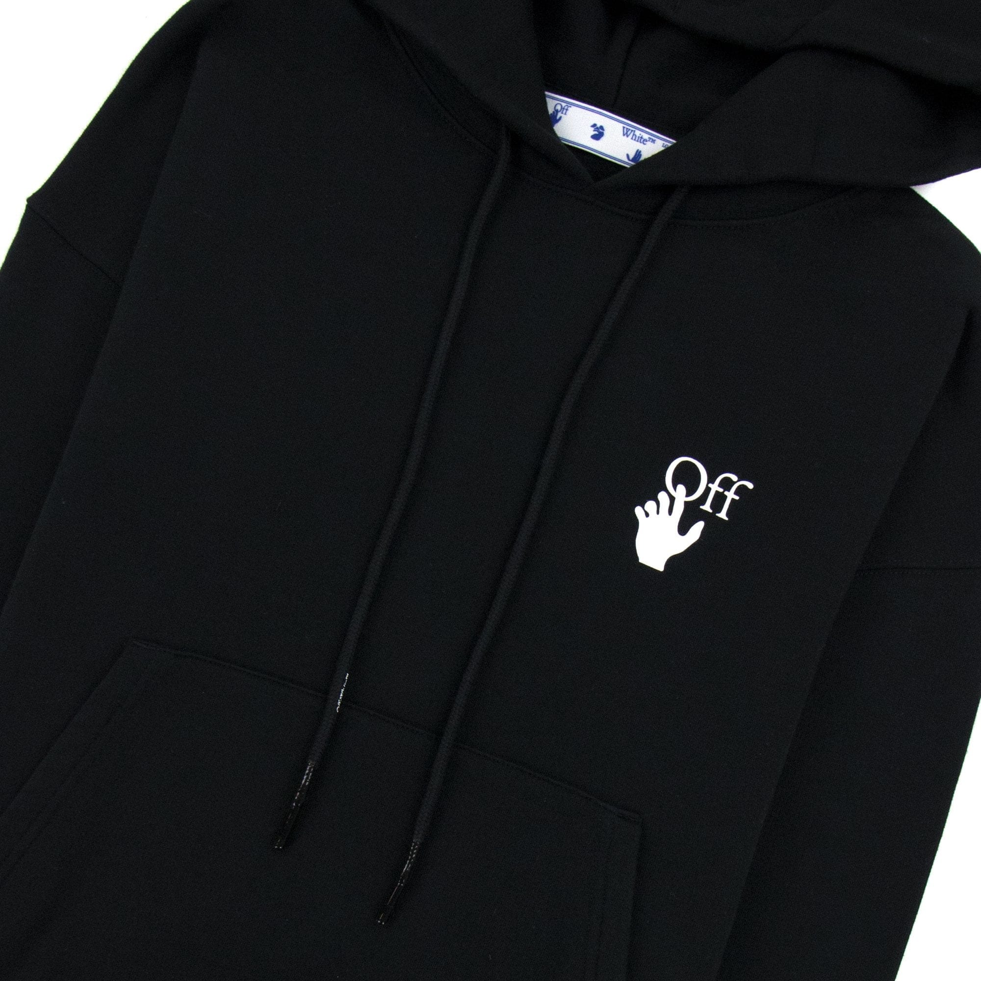 Off White Carav Arrow Hooded Sweatshirt Black/white