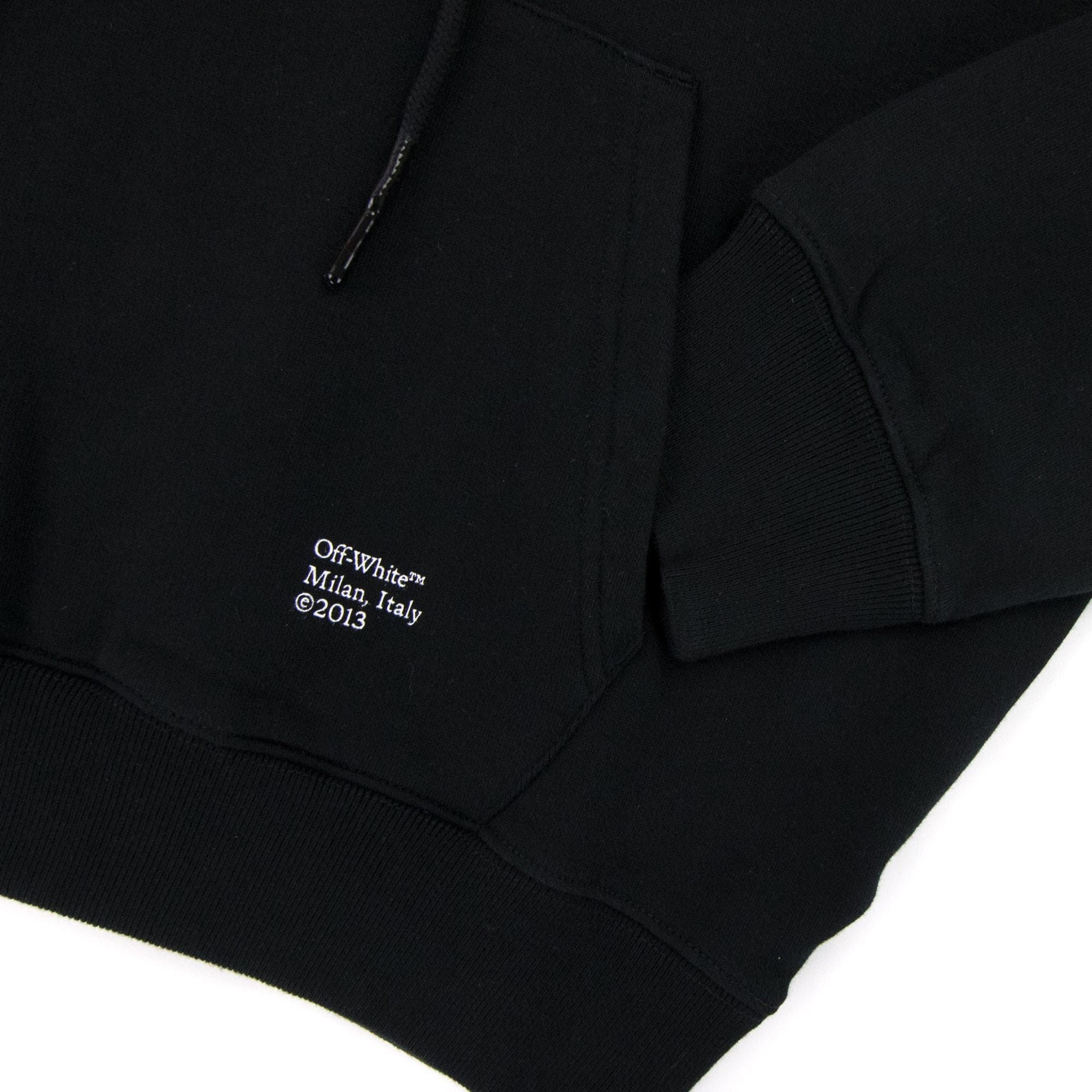 Off White Carav Arrow Hooded Sweatshirt Black/white