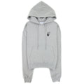 Off White Degrade Arrow Over Hoodied Sweatshirt Melange Grey