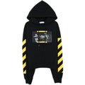 Off White Carav Painting Over Hooded Sweatshirt Multi