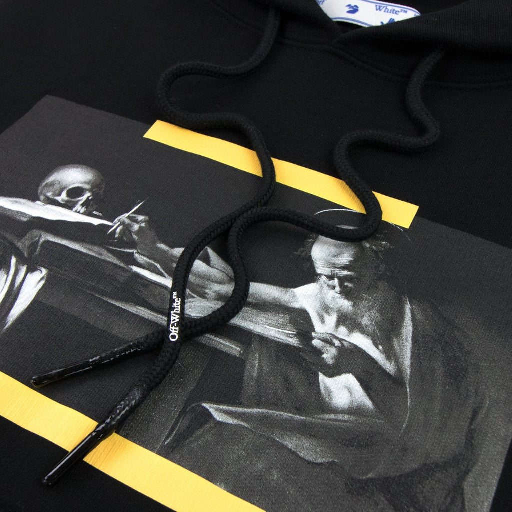 Off White Carav Painting Over Hooded Sweatshirt Multi