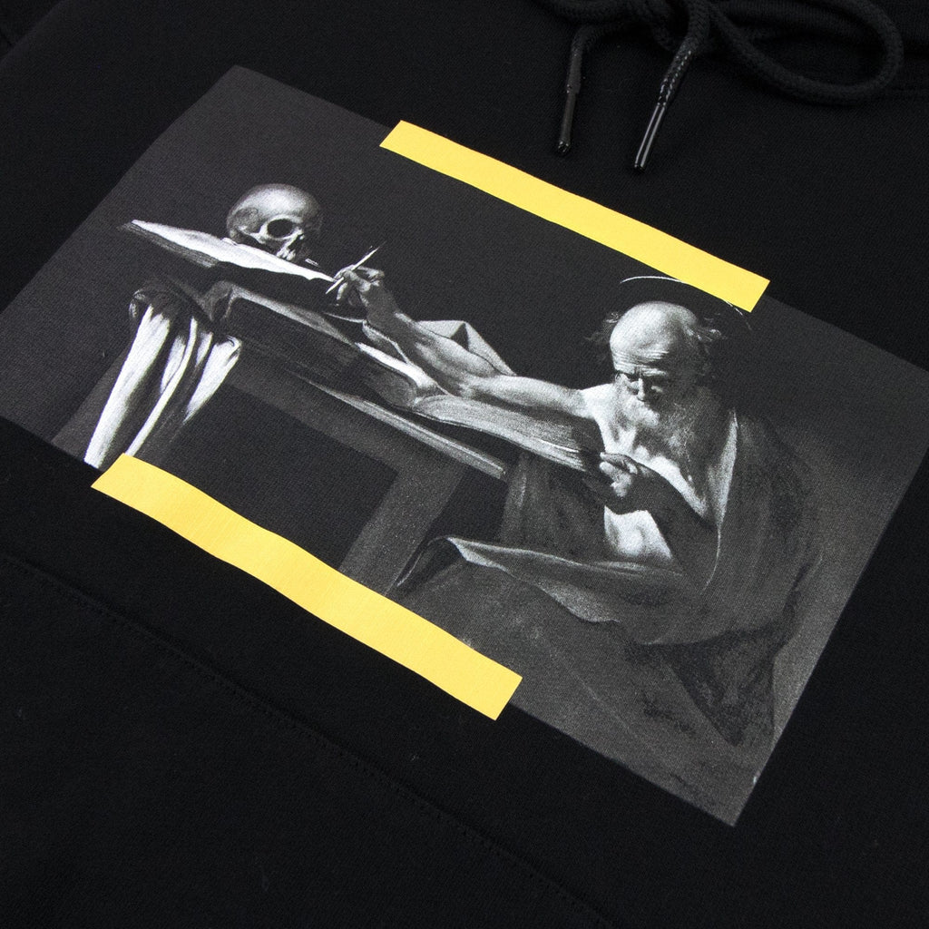 Off White Carav Painting Over Hooded Sweatshirt Multi