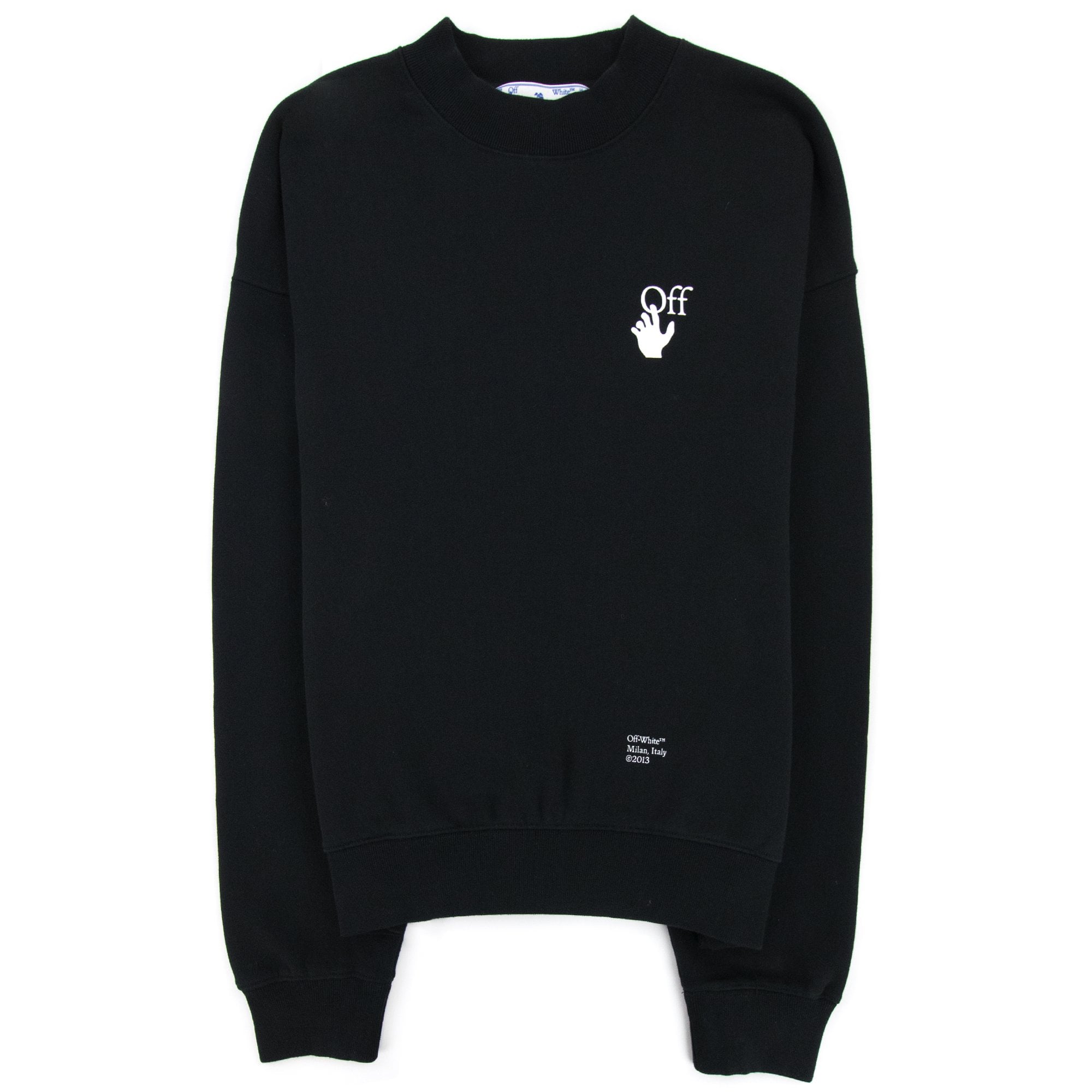 Off White Carav Arrow Skate Crewneck Sweatshirt Black/white