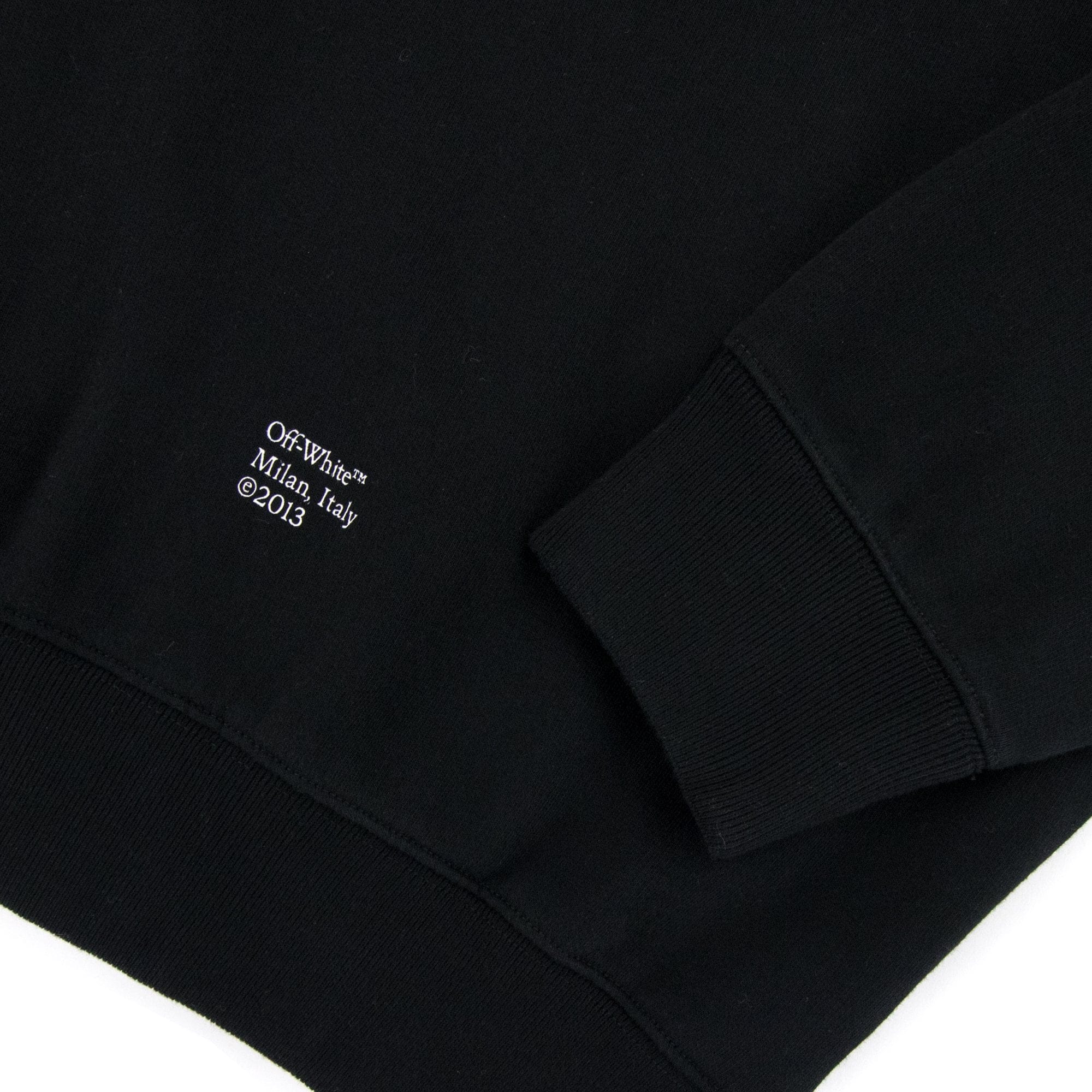 Off White Carav Arrow Skate Crewneck Sweatshirt Black/white