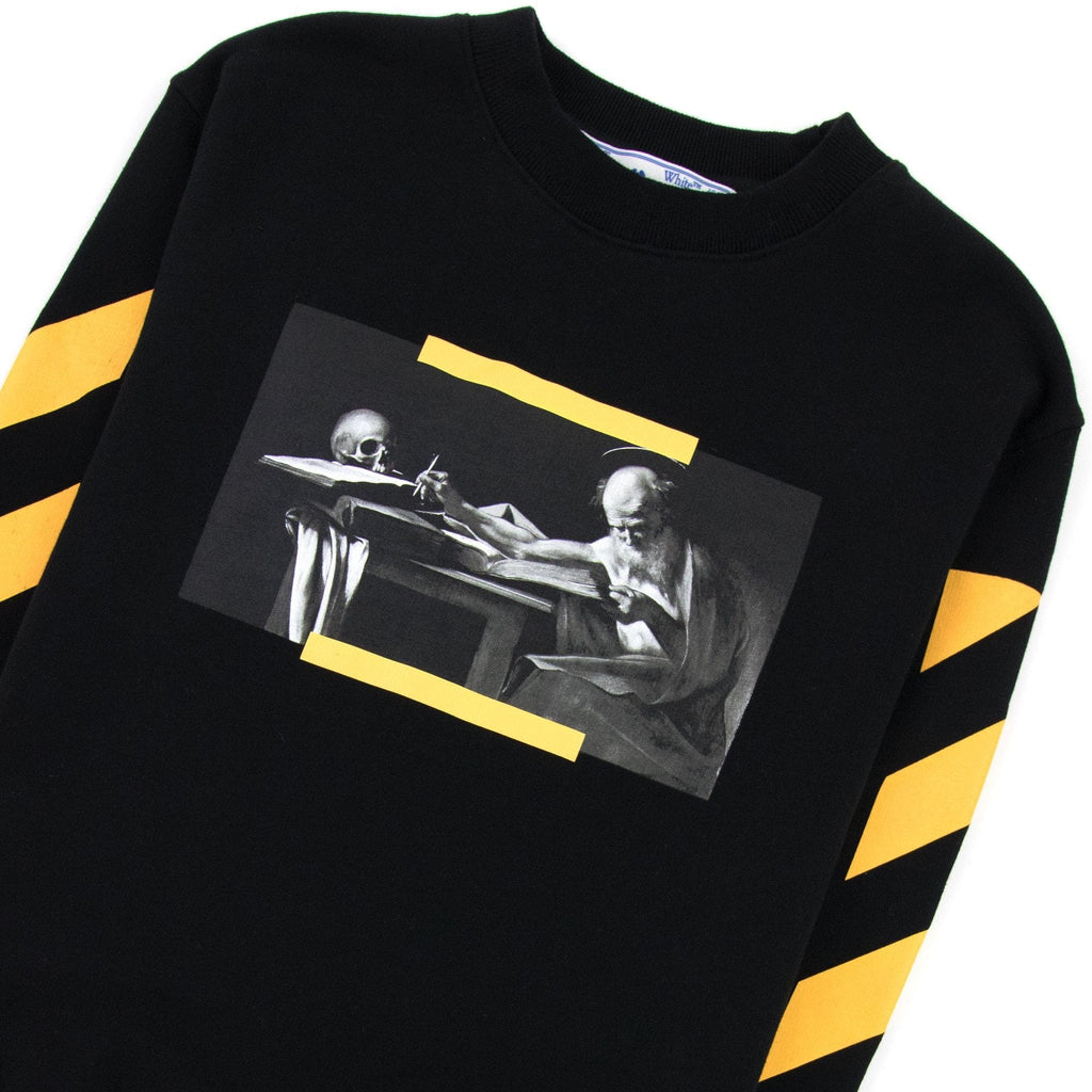 Off White Carav Painting Slim Crewneck Sweatshirt Multi