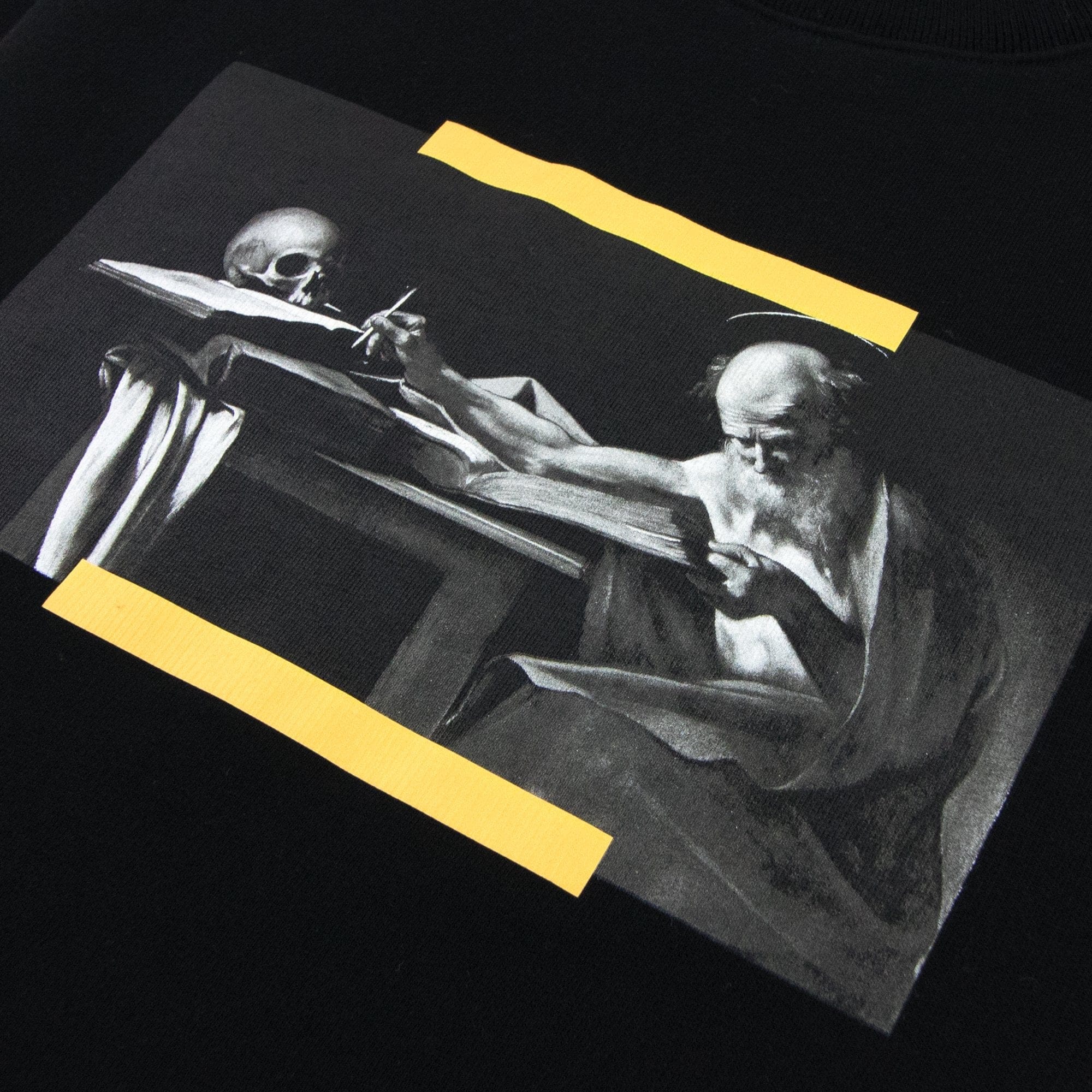 Off White Carav Painting Slim Crewneck Sweatshirt Multi